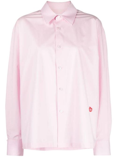 Camicia in popeline di cotone rosa chiaro Alexander Wang | 4WC1241449680